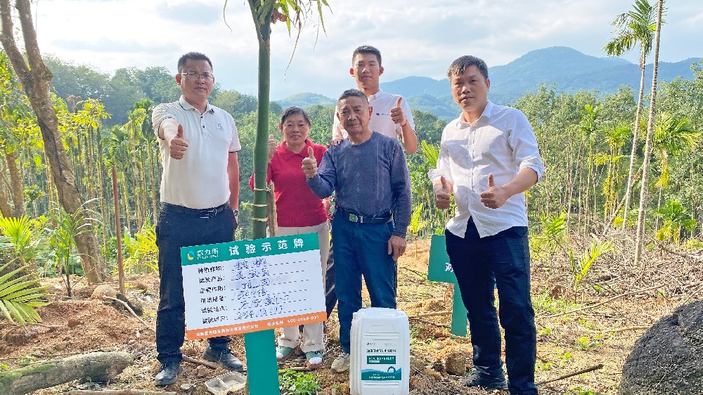 富力施魚蛋白肽有機(jī)水溶肥料，多場試驗示范證明其效果顯著